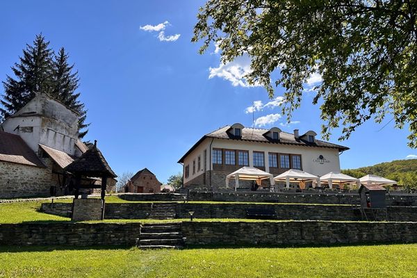 Casa Kraus set right alongside Crit's Fortified Church overlooking the village