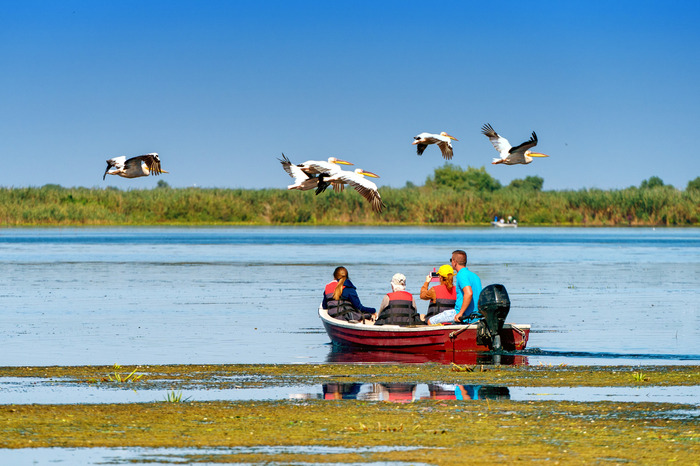 The natural landscape of the Danube Delta